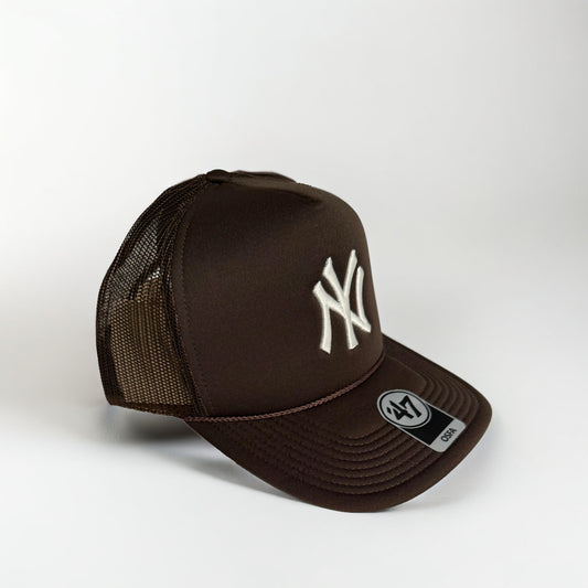Brown NY Yankees '47 Brand Trucker Hat