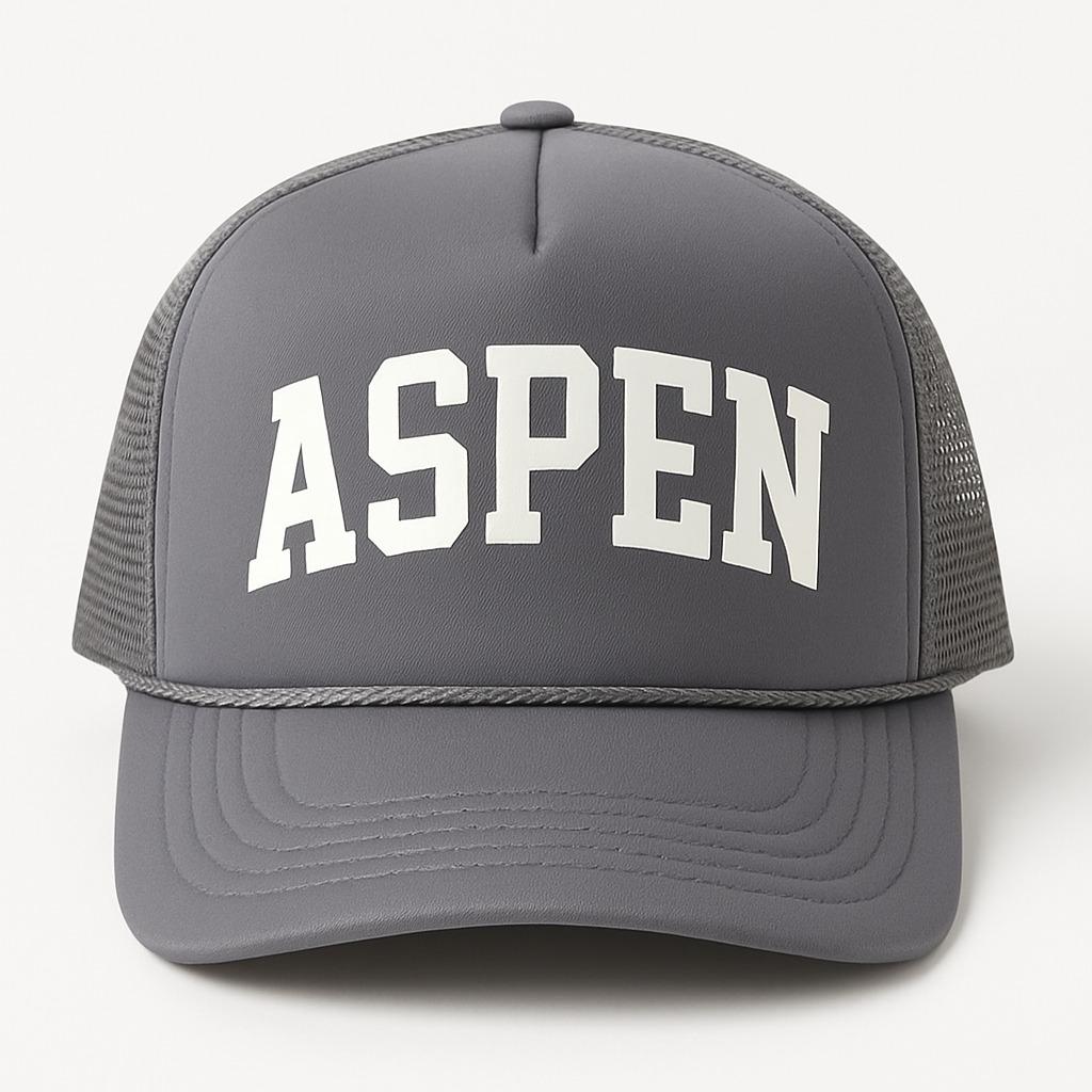 Grey Poly Aspen Trucker Hat