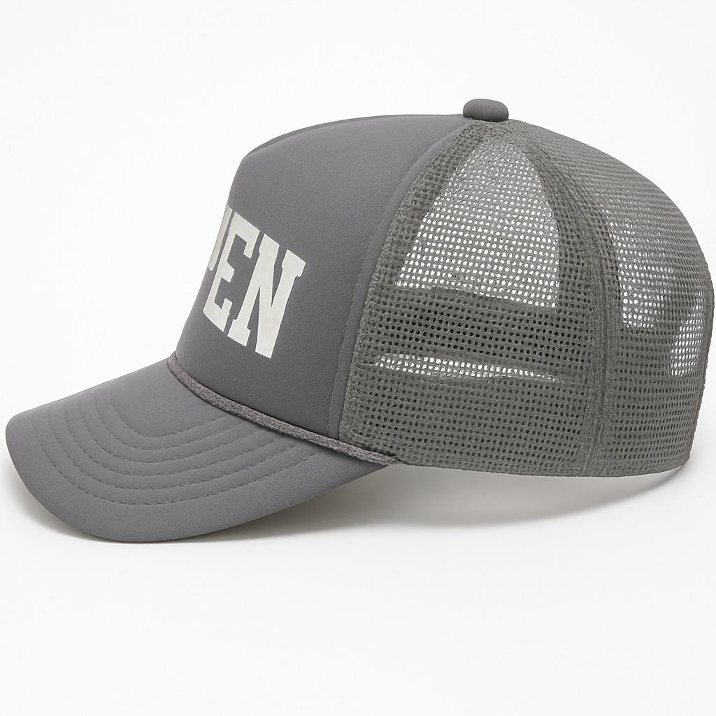 Grey Poly Aspen Trucker Hat