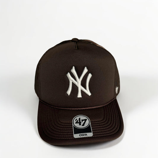 Brown NY Yankees '47 Brand Trucker Hat