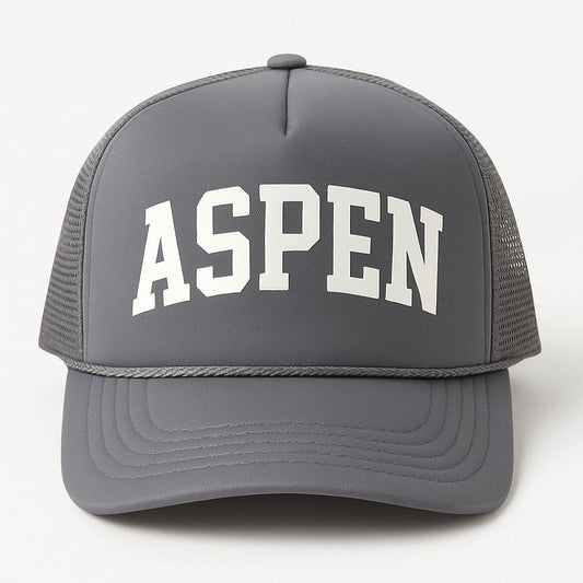 Grey Poly Aspen Trucker Hat
