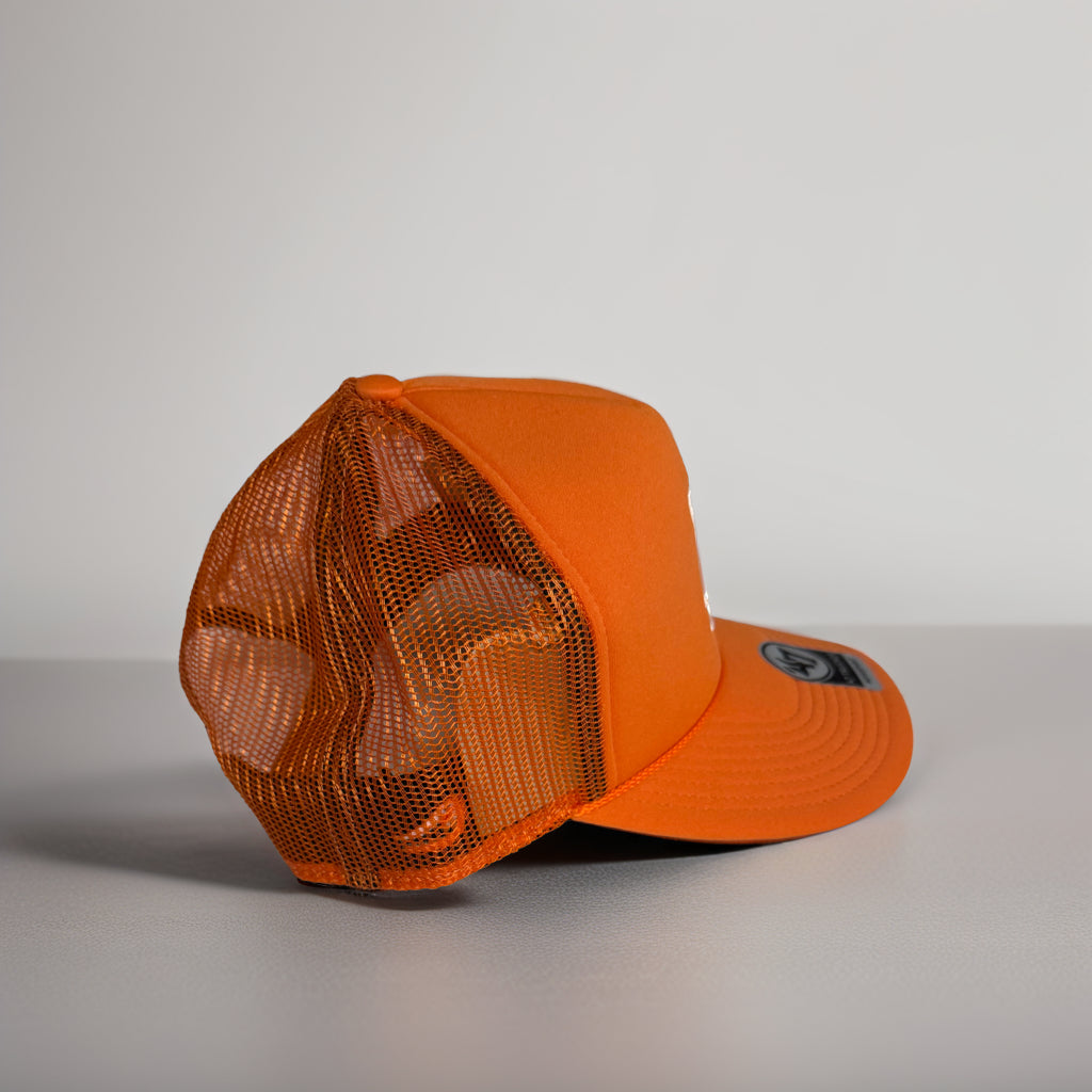 Orange LA Dodgers '47 Brand Trucker Hat