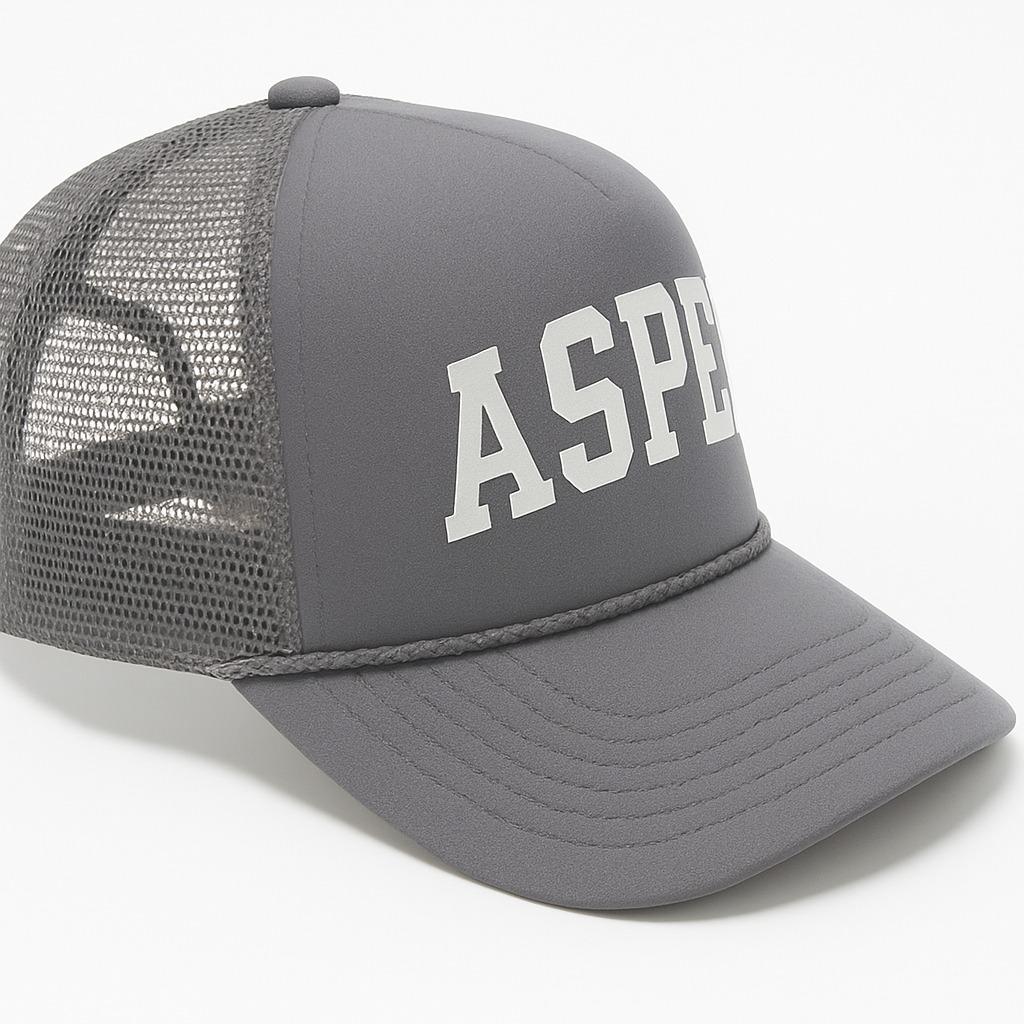 Grey Poly Aspen Trucker Hat