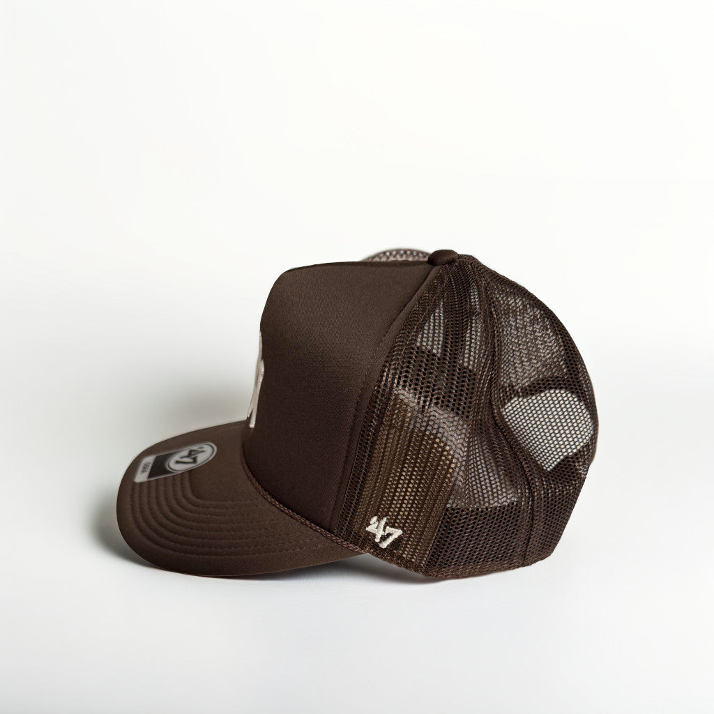 Brown NY Yankees '47 Brand Trucker Hat